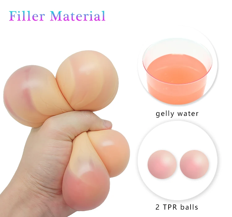 Оптовая продажа антистрессовый мяч снятие стресса мягкая резиновая сенсорная игрушка секс-игрушки для взрослых яички мячи