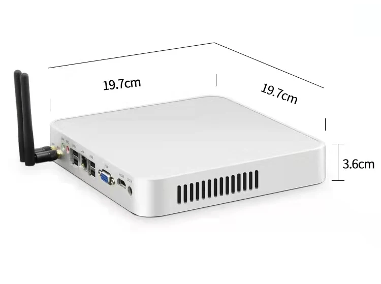 Business Use Cheapest Mini Itx Motherboard Mini Fanless Desktop Pc Intel Core I3 I5 I7 Mini PCS