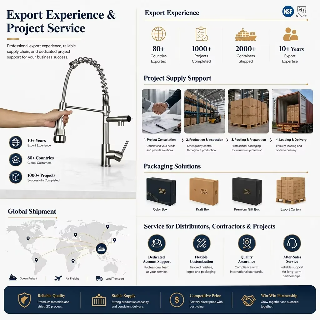 Pull-out sprayer functionality Spring loaded faucet sprayer in extended position