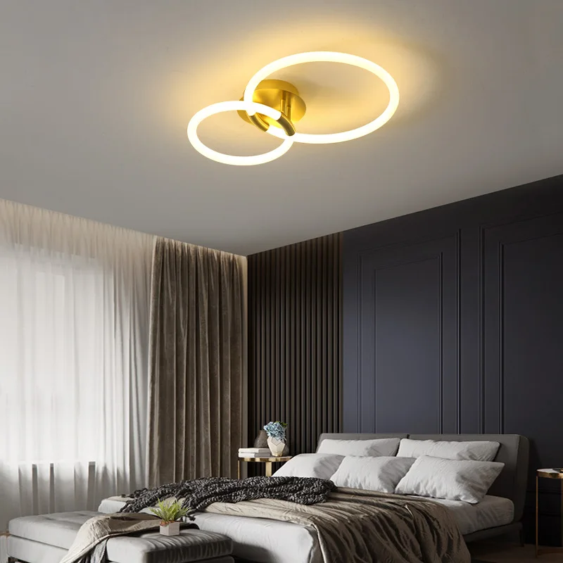 Simple and modern led living room ceiling lamp surface install luxury nordic ceiling lights for home