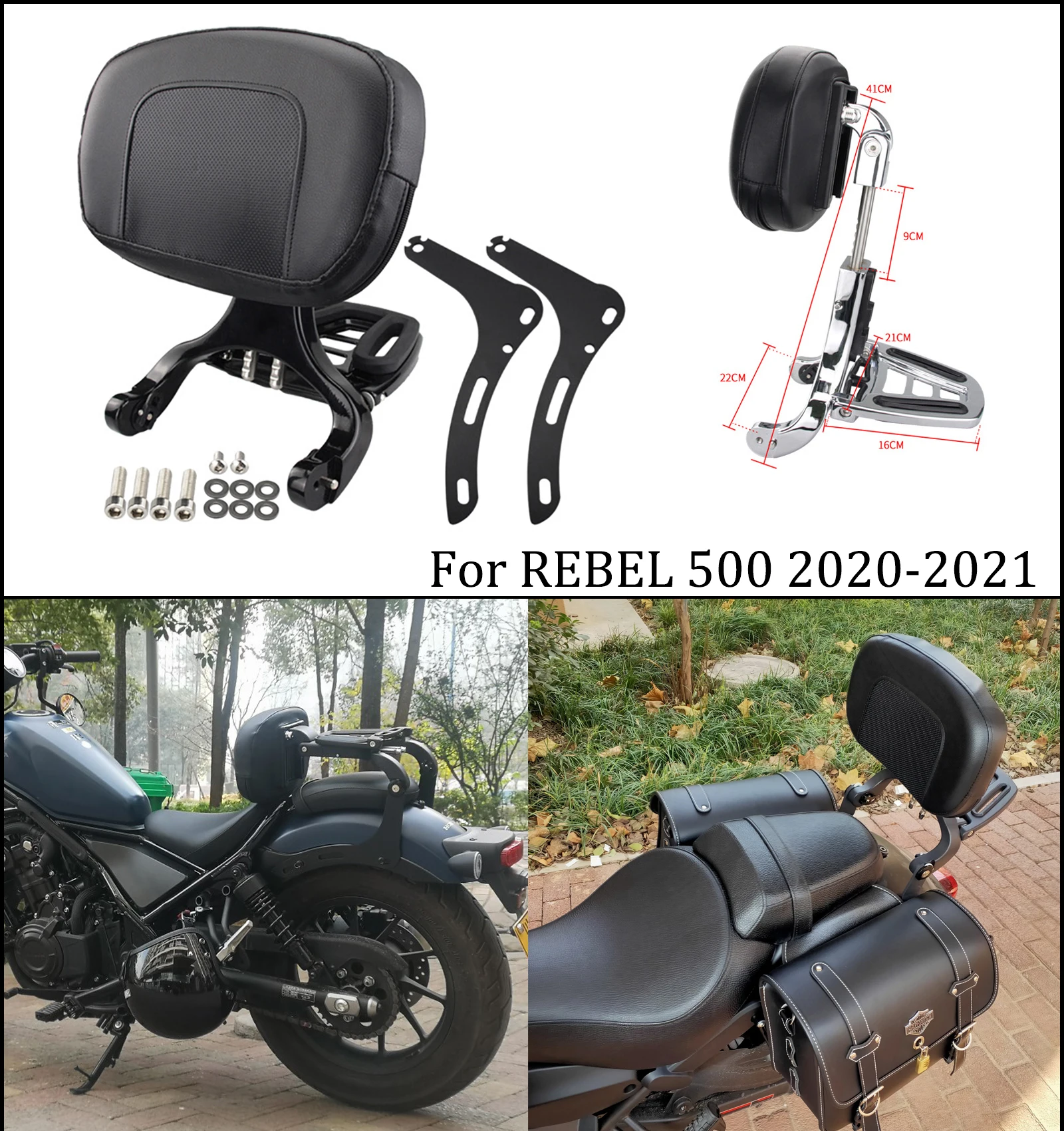 rebel 300 honda rebel backrest