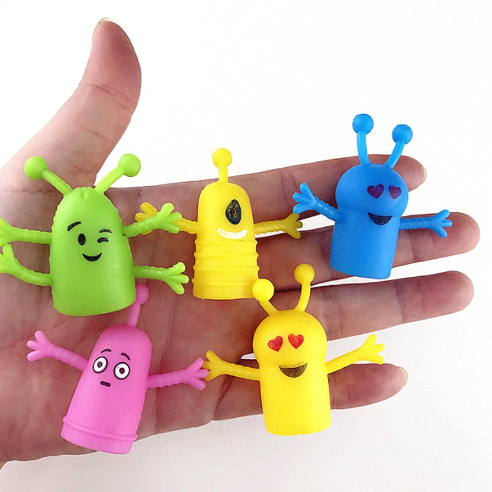 LZY888 Plastic Expression Finger Puppets Toys for Kids Promotional