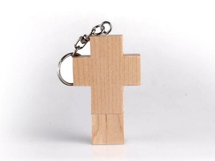 Gitra High Quality USB Flash Drive Pendrive 4G 8G Cross Shape Wooden USB Sticks 16GB 32GB 64GB 128GB 256GB