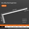 Zinc alloy steel square ruler-50 cm