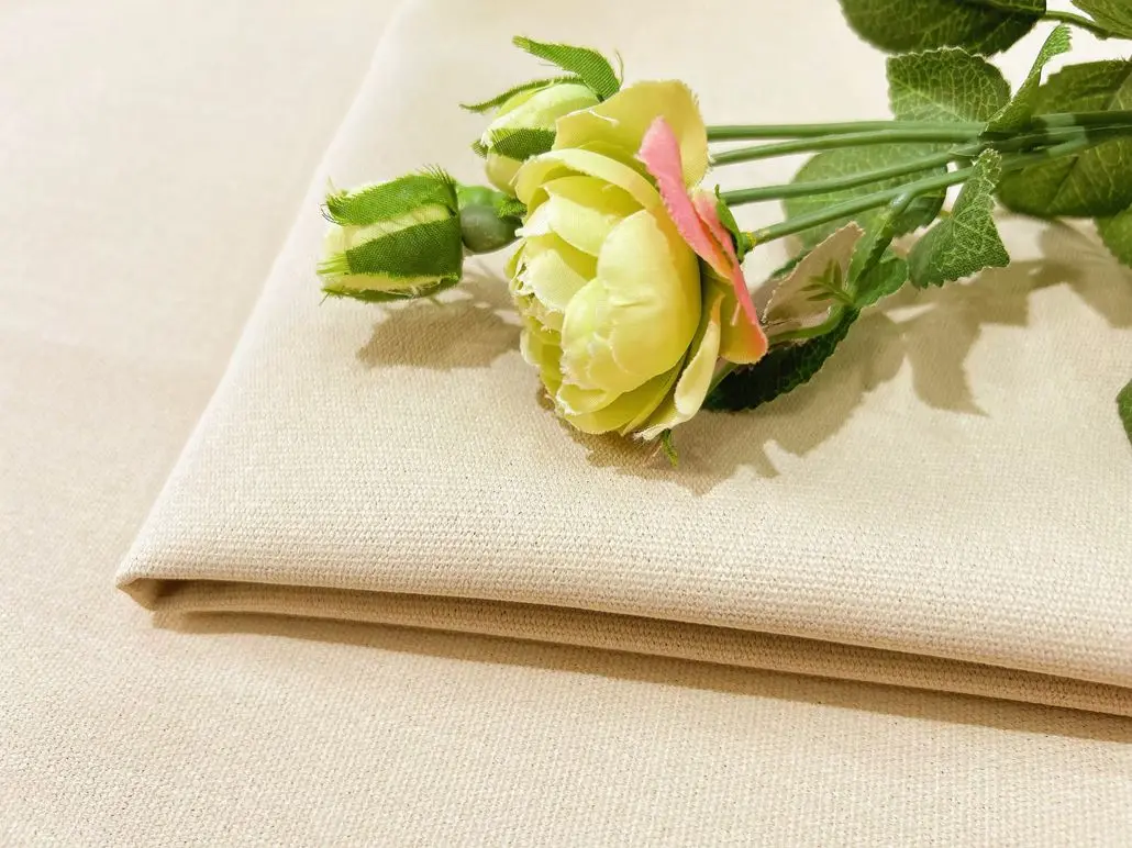 Factory Supply Ready Stock  Blackout Cotton Linen Designs Window Curtain Fabric