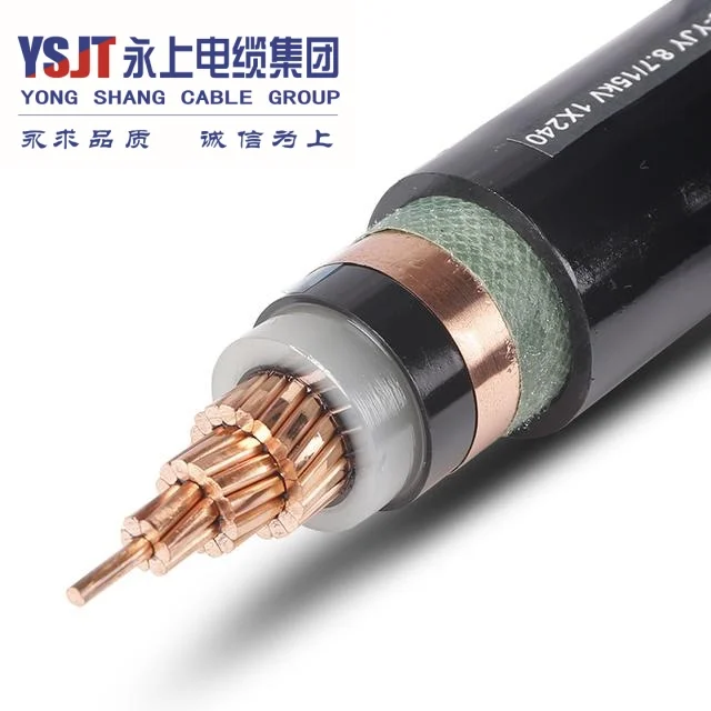 Single Conductor 15kv STA/SWA power cable 120sqmm 150sqmm 185sqmm  PVC Sheath CU/XLPE/PVC  Cable for Construction