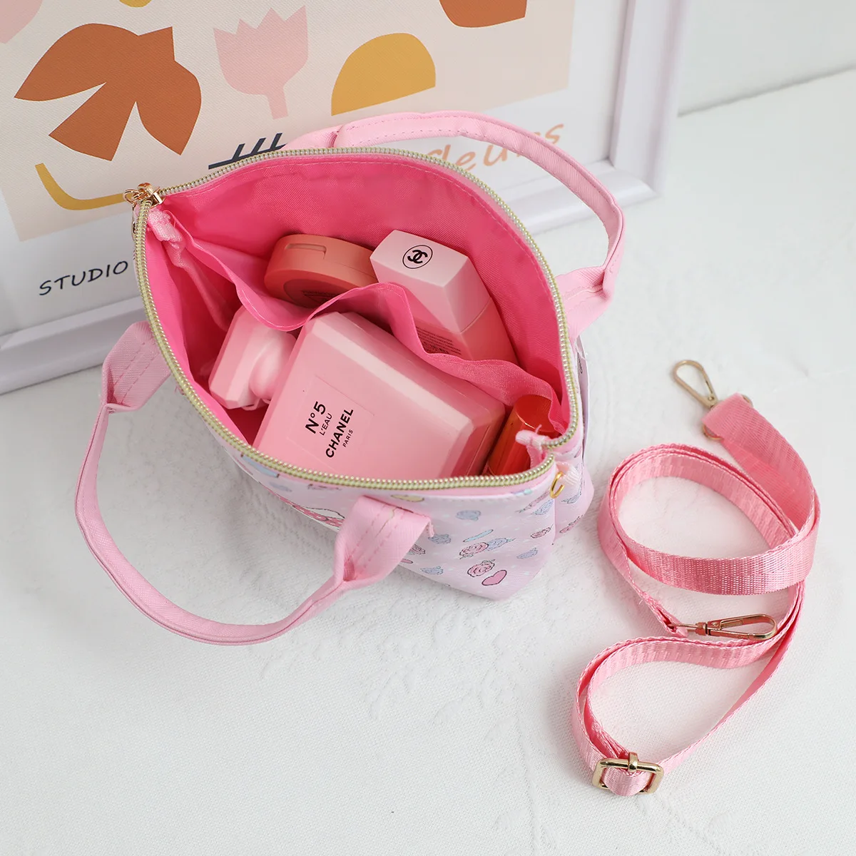 Cartoon Sanlio Crossbody Bag Kawaii Kulomi Kitten Cat Dog Dualpurpose