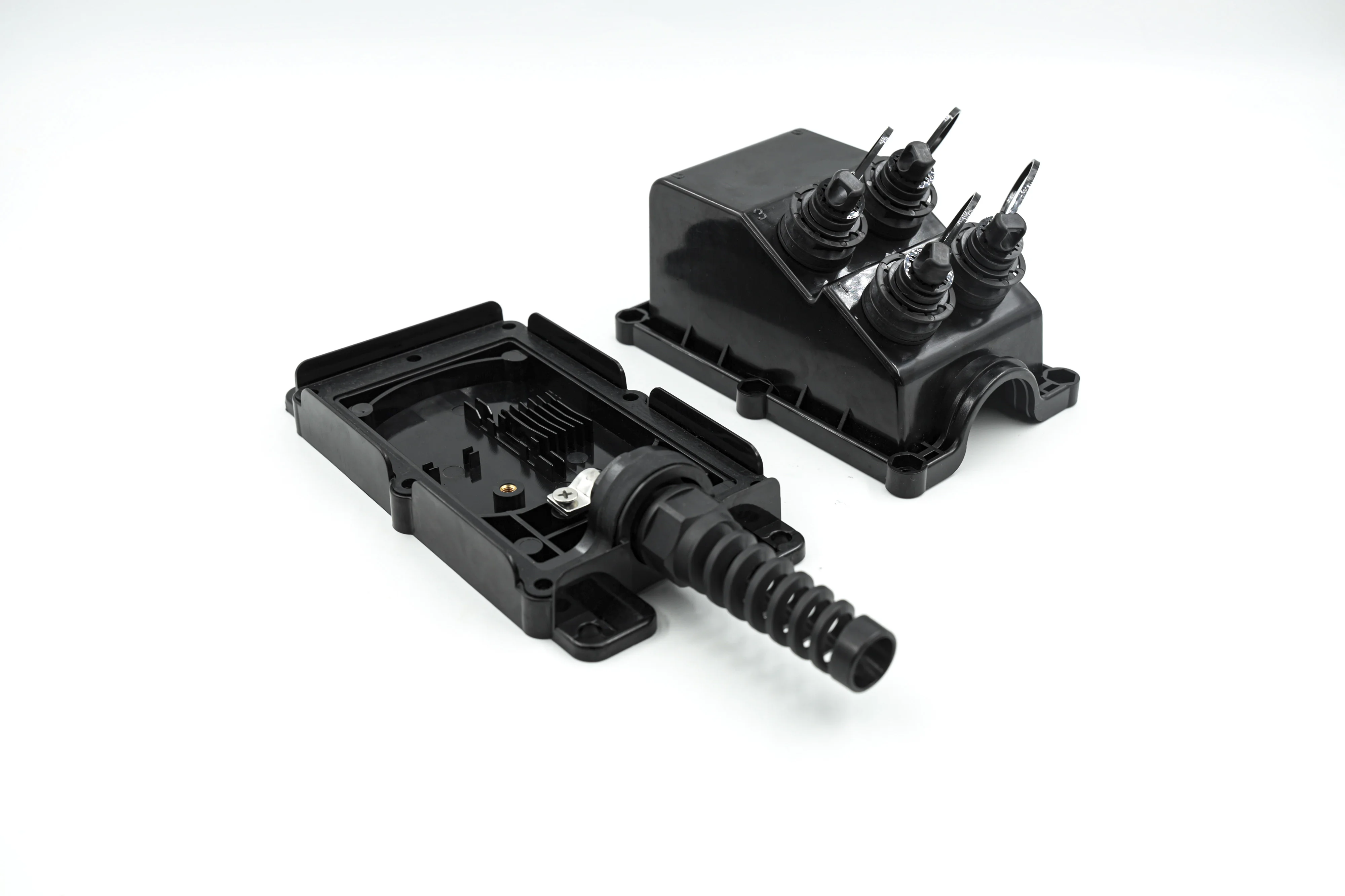 SC APC FTTA Fiber Optic Termination Box FTTH 4 Ports With 1x4 Splitter