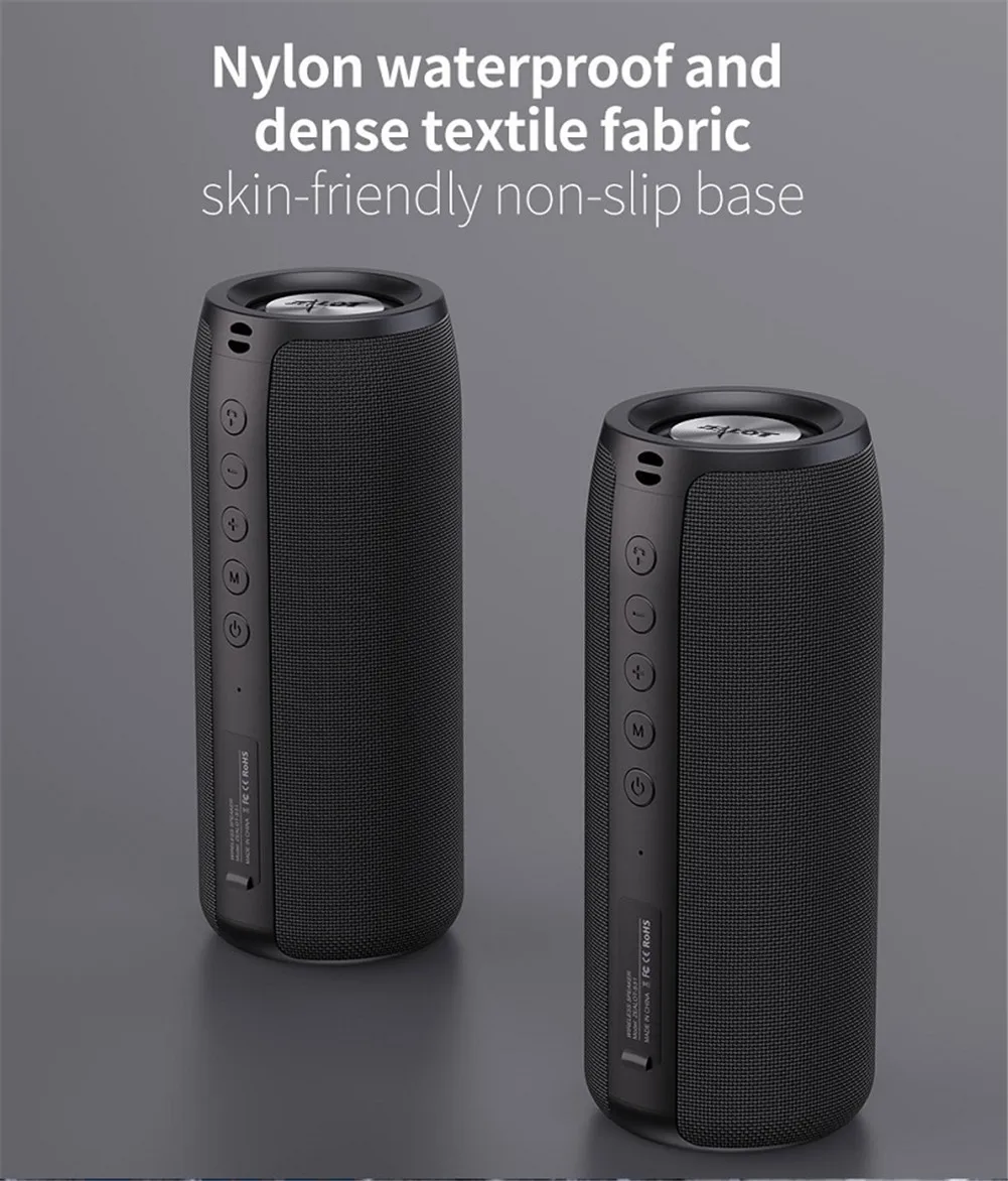 2021 Newest Portable Speaker with Bluetooth Waterproof Outdoor Bluetooth Speakers Music Speaker with AUX/ SD/ USB Slot - ANKUX.COM