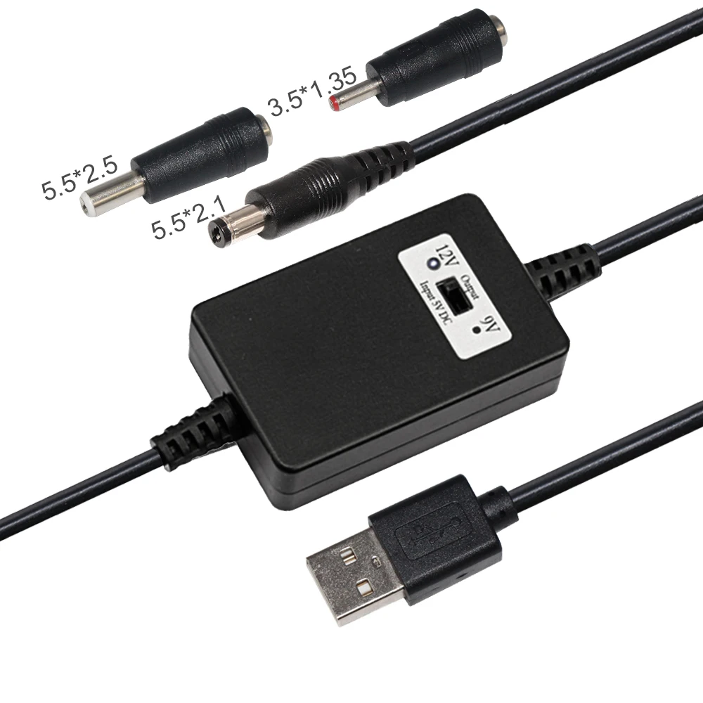 Dc Converter Step Up Cord Waterproof Sae To Dc Power Cable 5V To 9V 12V Power Converter 15