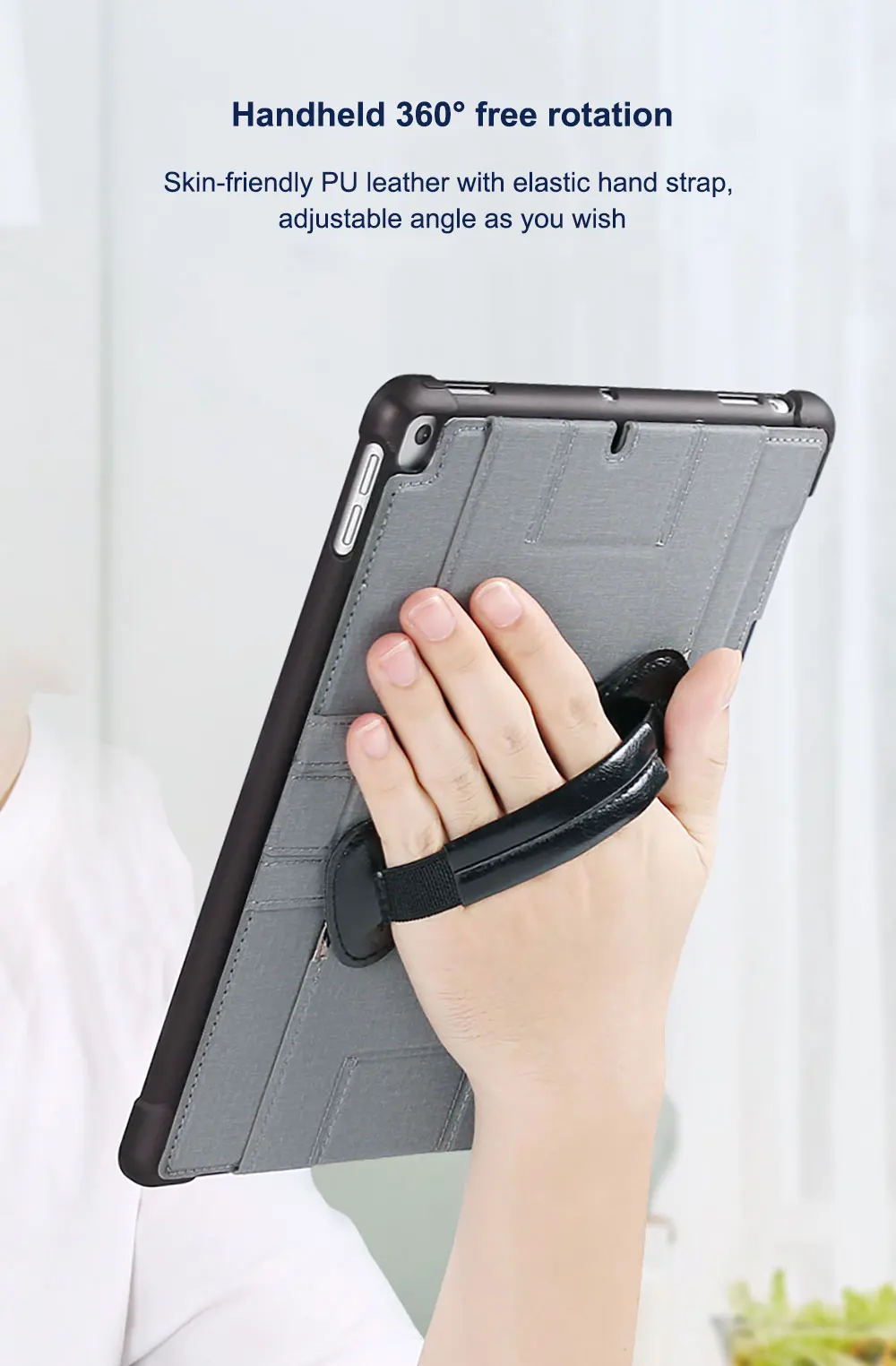 Leather Tablet Cover For Ipad Air Pro Mini 10.9 11 2024 22 21 360 Holder Case Custom Simple Business Pbk179 Laudtec details