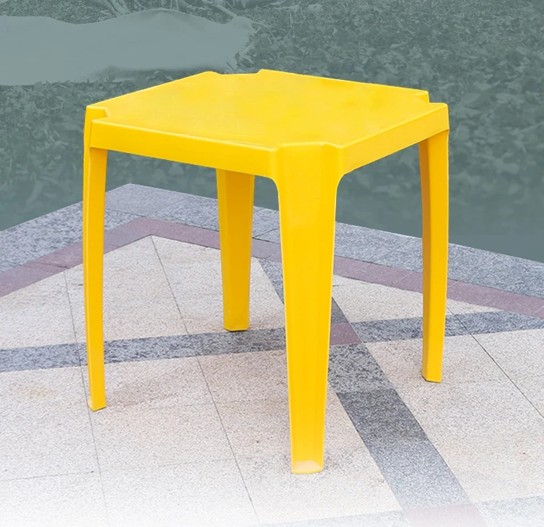 Wholesale White Garden Plastic Tables For Event High Quality Square