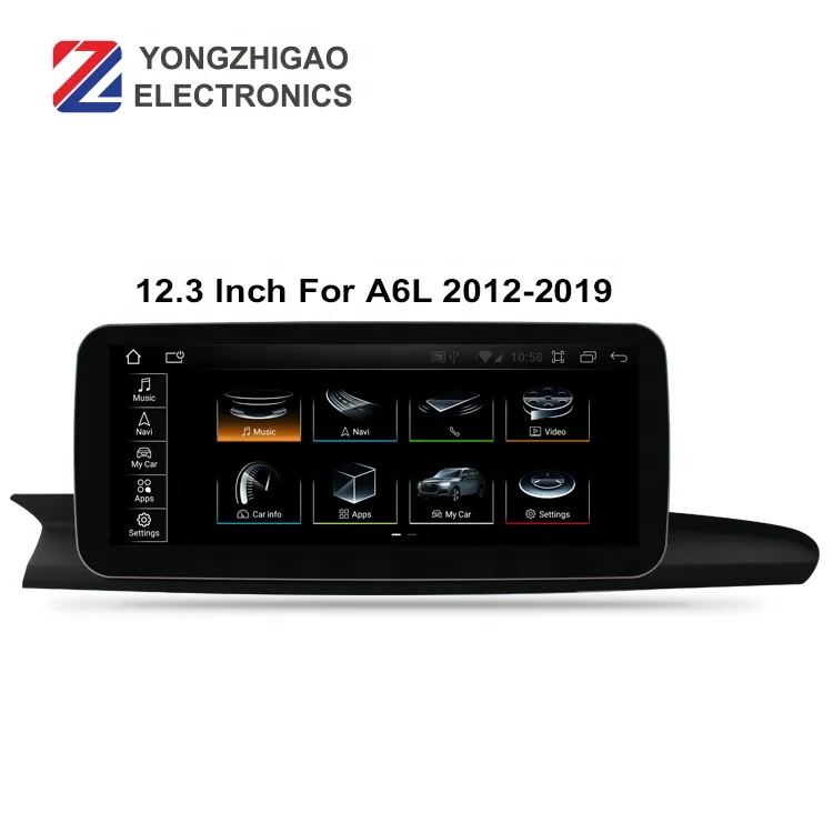YZG 12.3'' Carplay Android Auto Screen for Audi A6 A7