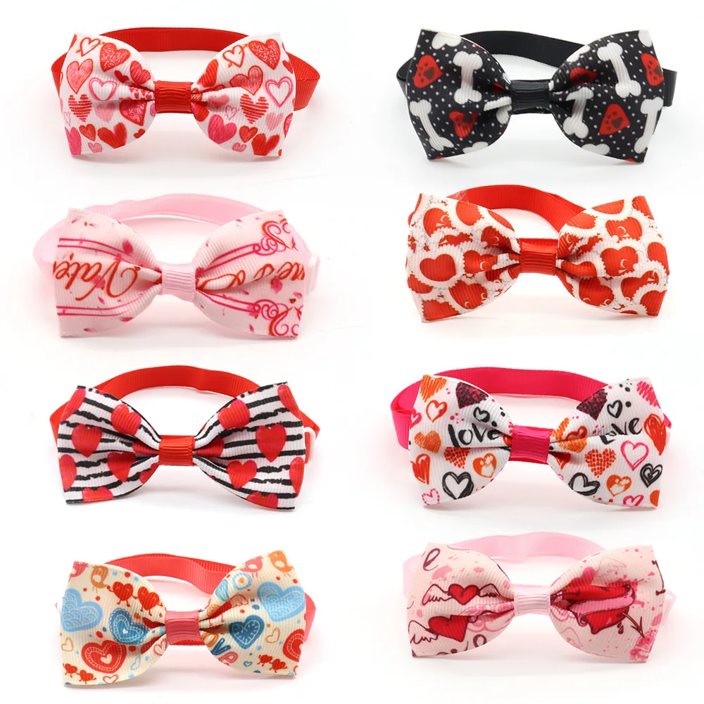 Manufacturers Pet Products Valentine's Day Cat And Dog Accessories Bow ...