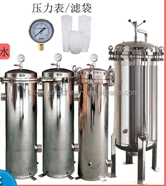 SS 304/316 Stainless Steel Magnetic Multi Cartridge Bag Filter Housing Kyk Korea Water Filter