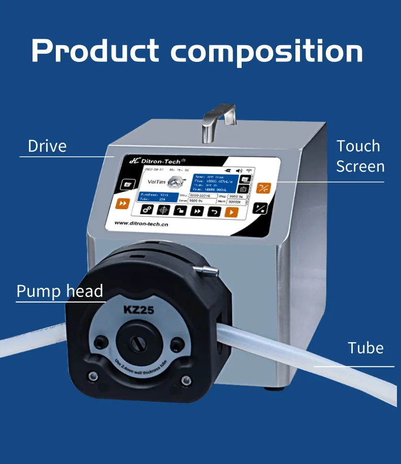 Ditron Touch Screen Sampling Dosing Biochemistry Peristaltic Pumps ...