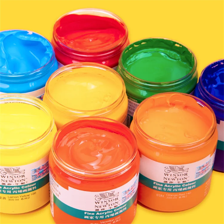 Winsor Ньютона прекрасного качества 300 мл акриловые краски акрил цвет для окраски с ярким цветом A-1300