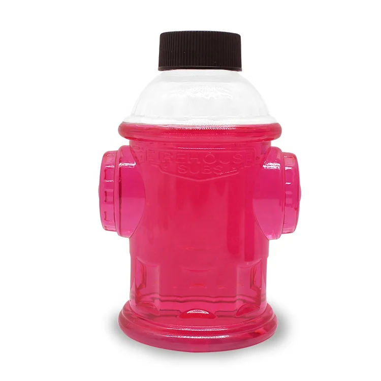 Fire Hydrant Shape 300ml 460ml 470ml Juice Beverage Bottle Packaging Clear Plastic PET Bottle