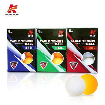 Wholesale Top Seller 40mm 3 Stars White Orange PP Material Ping Pong Balls/Table Tennis Ball