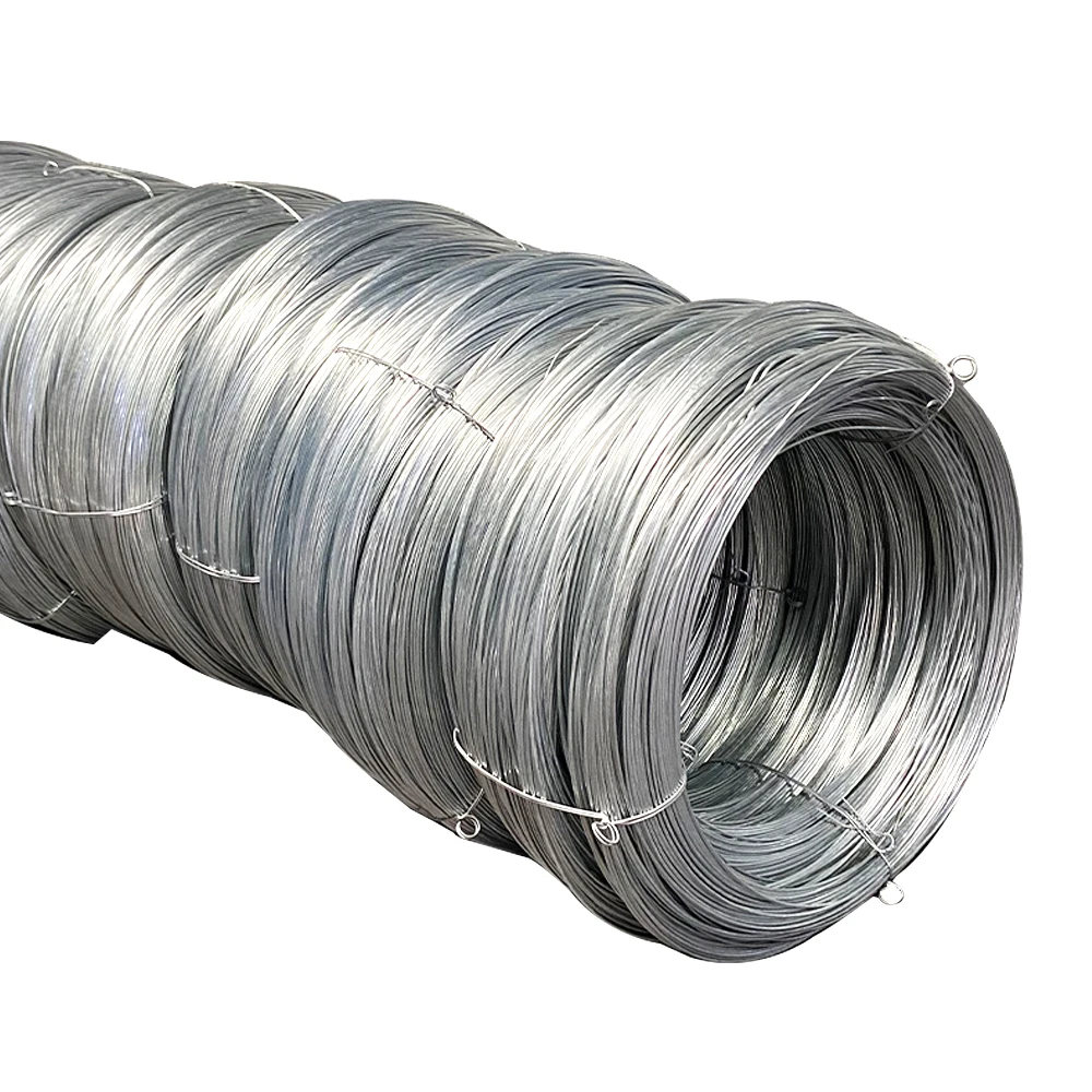 BWG20 BWG21 BWG22 Düşük Karbonlu Çelik Tel Galvanizli 0,7-4 mm Sıcak Daldırma Elektro Gi Tel Galvanizli Çelik Tel