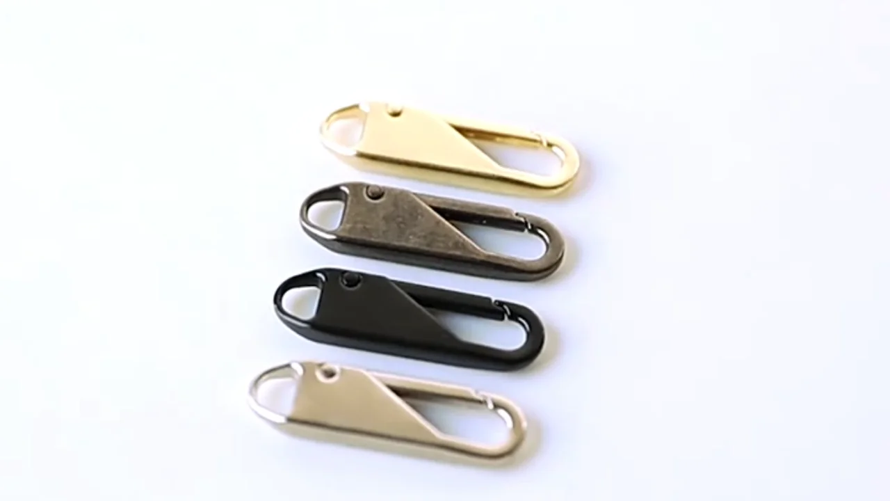 Customized Metal Zipper Pulls Replaceable Detachable Backpack Zipper
