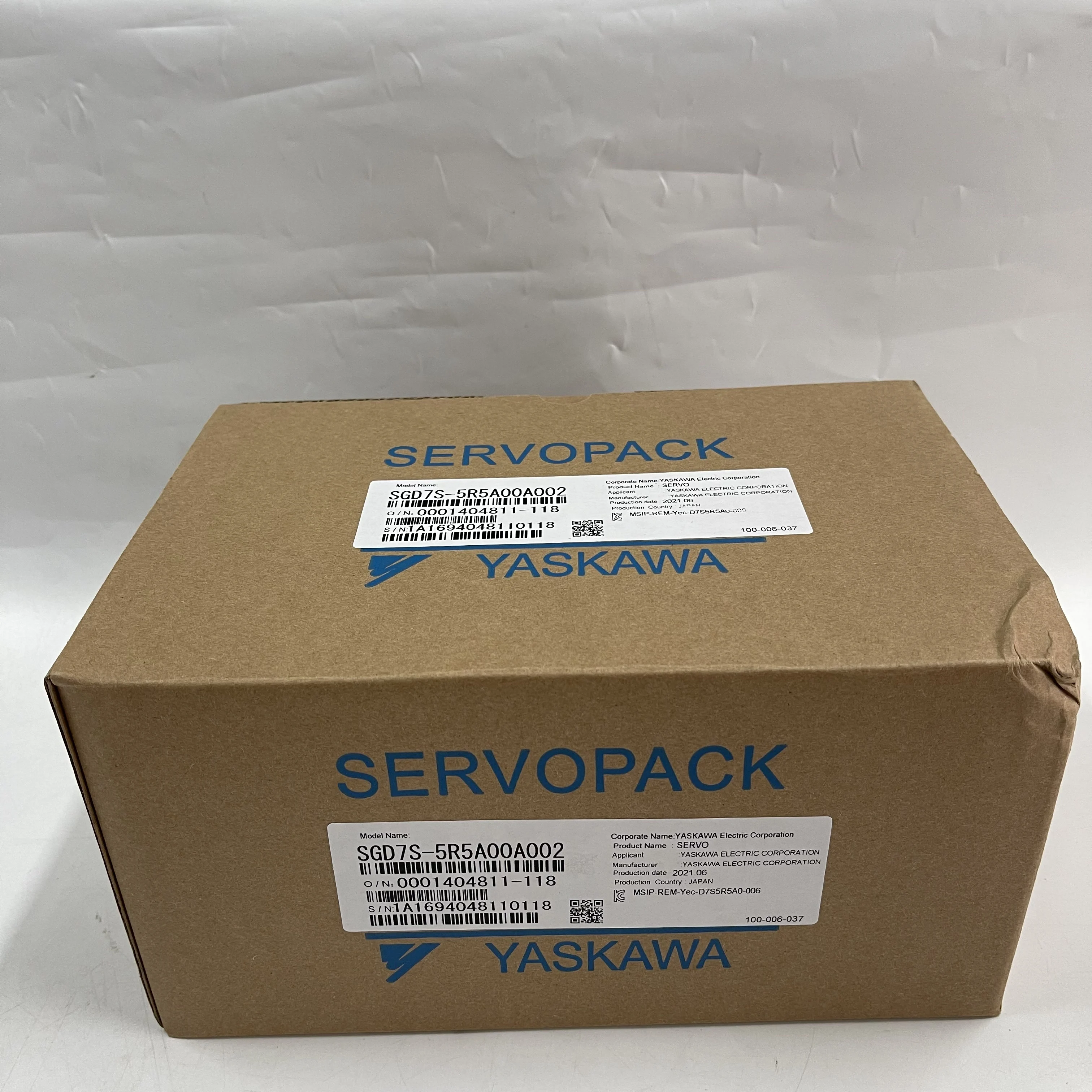 Yaskawa Servo Drive Servopack SGD7S-5R5A00A002 Yaskawa Servo Drive Servopack SGD7S-5R5A00A002