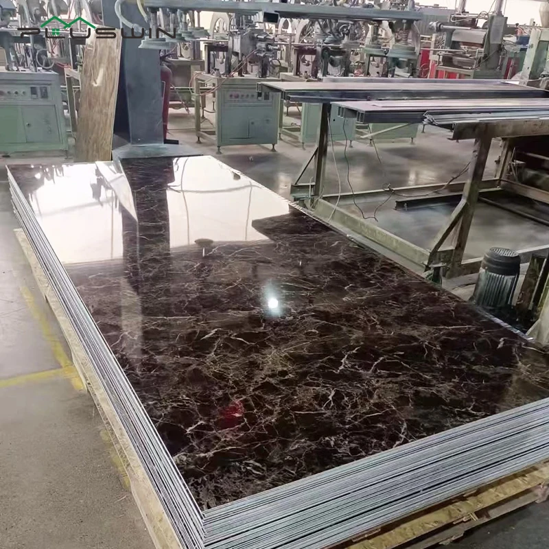 Hochglanz-UV-PVC-Marmorplatte mit über 100 Marmordesigns – Wandpaneel direkt ab Fabrik im Großhandel