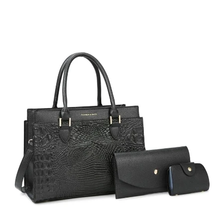 Square File Bag Ladies Handbag Women's Set Bag Outdoor Pu Leather  Waterproof Elegant Large Capacity Handbags