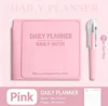 With a pen-pink
