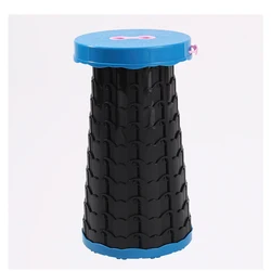 Телескопический складной выдвижной пластиковый ступенчатый стул для рыбалки, пешего туризма, барбекю, пикников, может выдержать до 150 кг