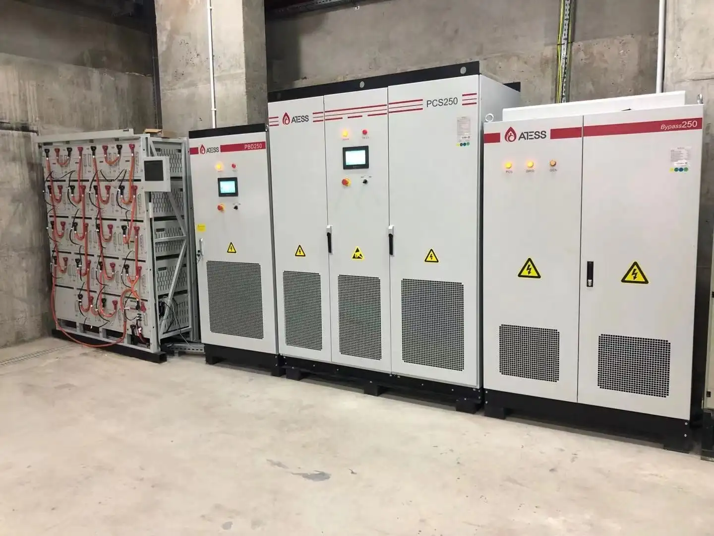 ATESS PCS100 Bidirectional Battery Hybrid Inverter 100kw PV Solar Power Inverter With Inbuilt Transformer