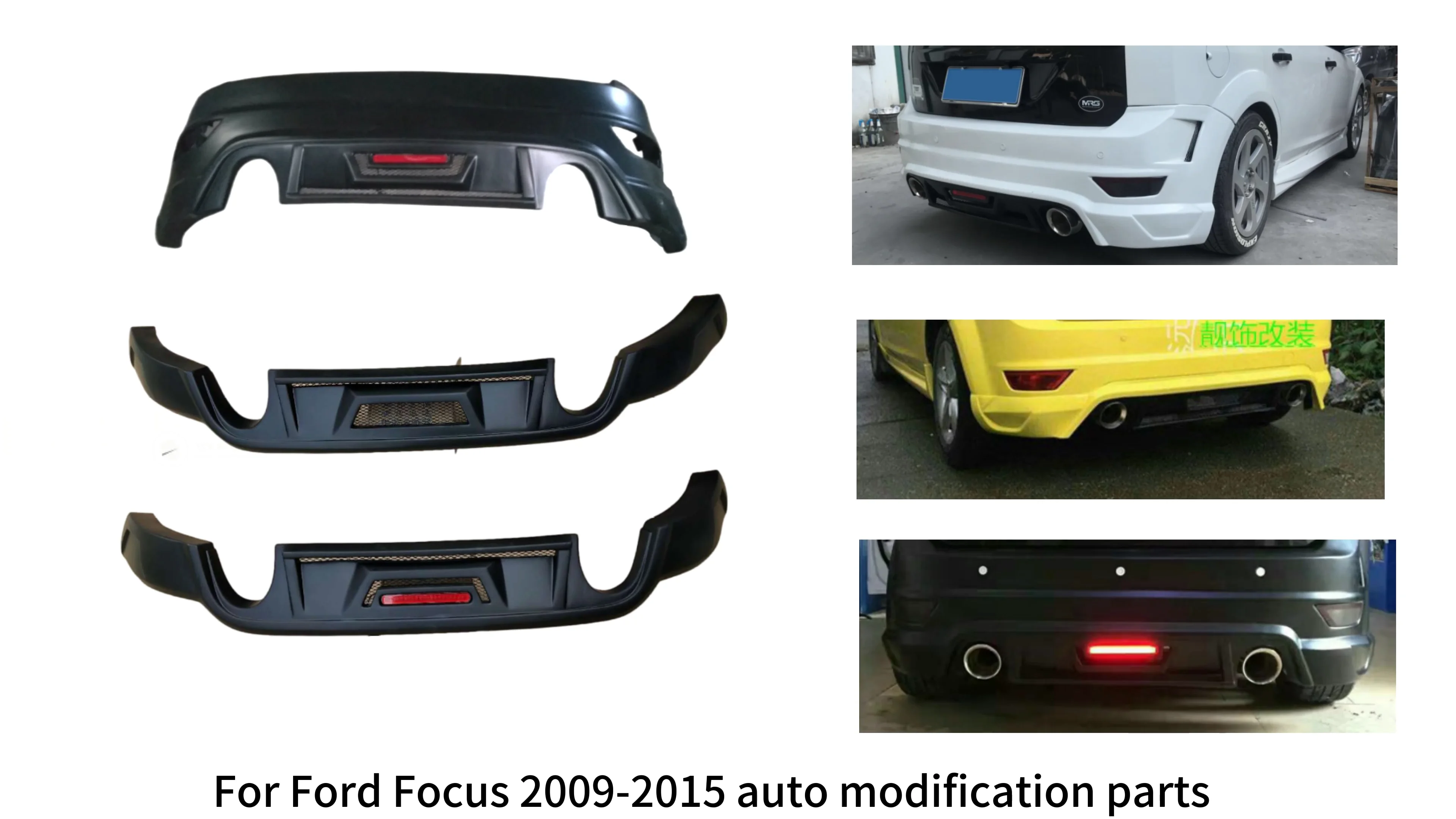 Wide Body Kit For Ford Focus 2009 2010 2011 2012 2013 2014 2015 Type A