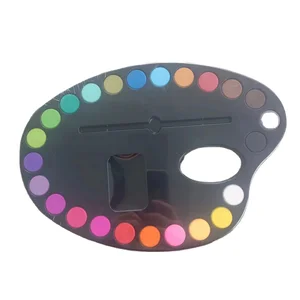 Custom Artist Watercolor Paint Set Solid 24 Colors Water Color Paint Set for Party Favors, Craft Art Supplies