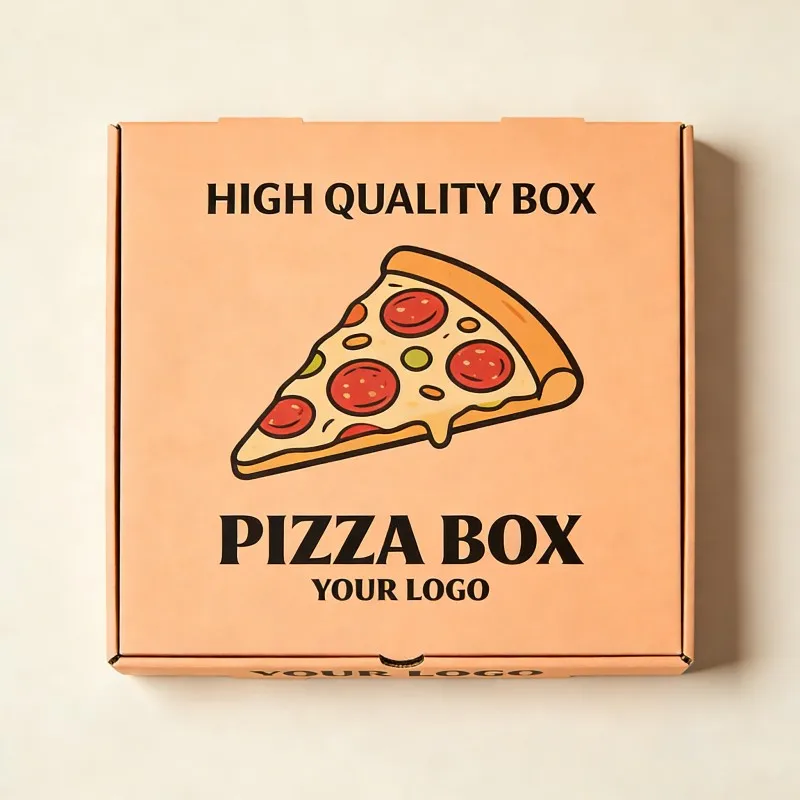 Hoë gehalte herwinbare gegolfde voedselverpakking pizzaboks Herwinbare wegneem lekkere voedselleweringsboks