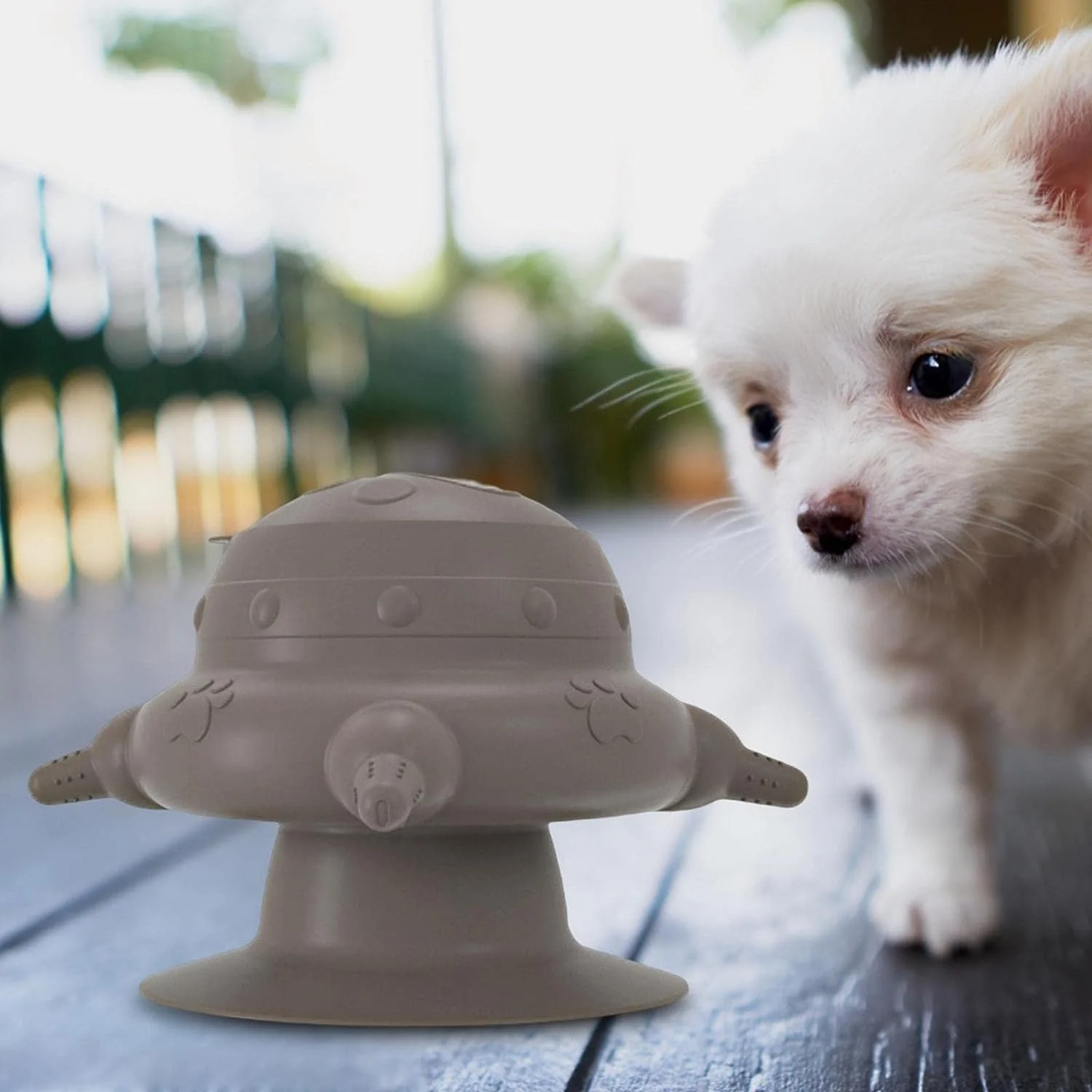 Silicone Puppy Suction Nursing Feeder with 4 Nipples, 240ML Pet Feeding Station for Kittens, Puppies and Rabbits