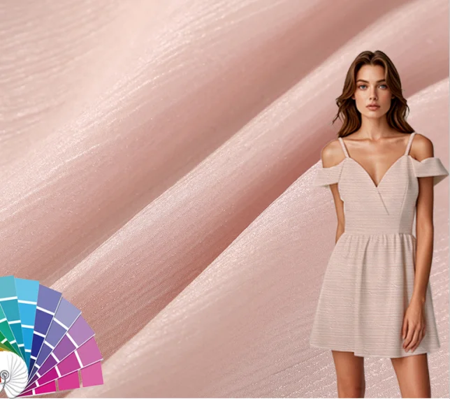 Bright Shiny Liquid Organza Crinkle Chiffon Metallic Crystal Fabric Making  Dress 100% Polyester Fabric for Clothes| Alibaba.com