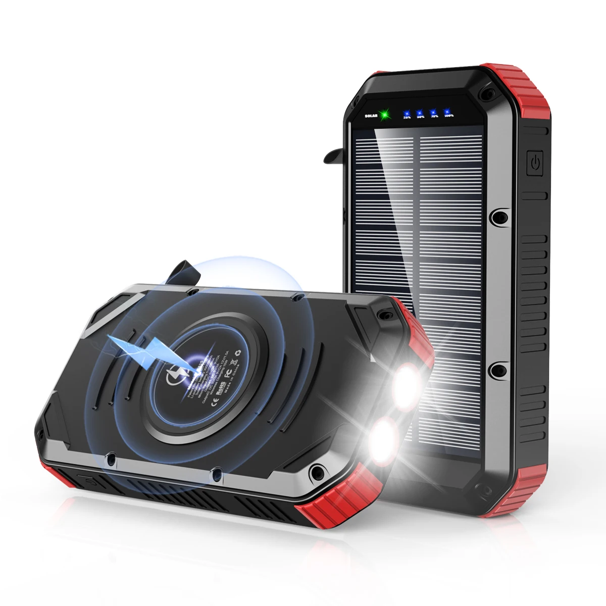 30000mah wireless solar powerbank