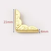21 mm (interno vuoto 4 mm) oro