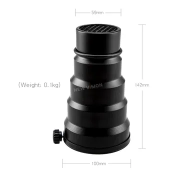 Godox SN-02 Conical Snoot Honeycomb Grid Light Beam Tube for Universal Mount Studio Strobe Flash K-150 K-180 250SDI 300SDI detail image