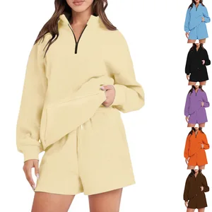 Customizable Women Grey Black Tracksuits Cotton Short Sleeve T-shirt Hoodie Sweatshirt Oversized Skirt Set for Unisex