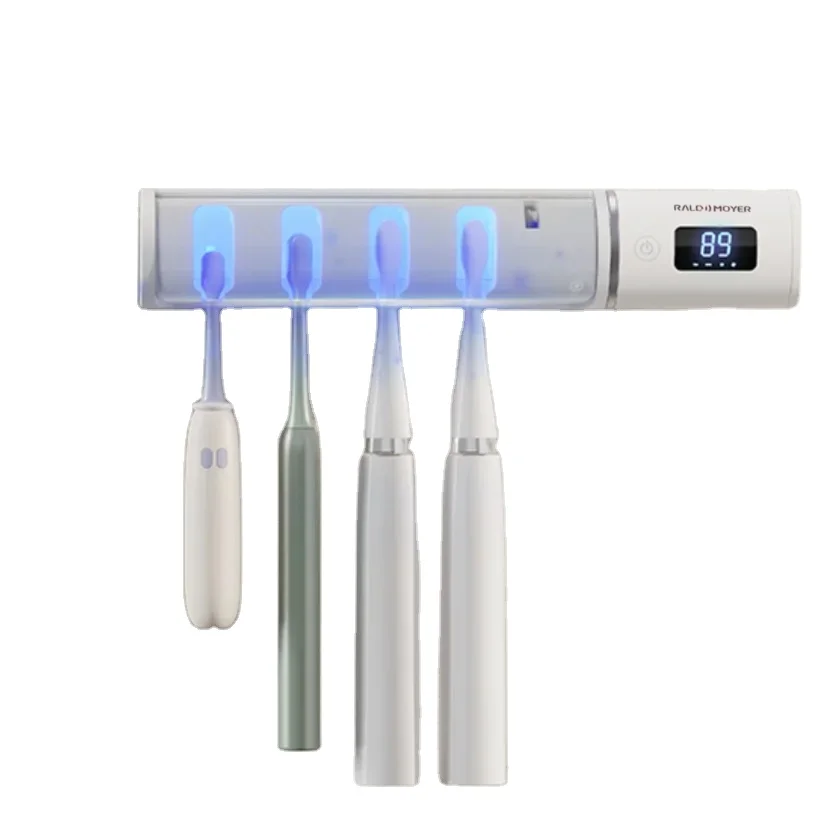 New Smart Toothbrush Sterilizer Wall Mounted UVC Holder UV Disinfector