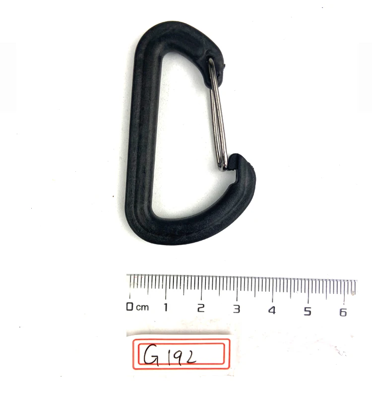 Outdoor Dshape Plastic Carabiner Spring Snap Key Chain Clip Hook Buckle D Rings Hook Buckle