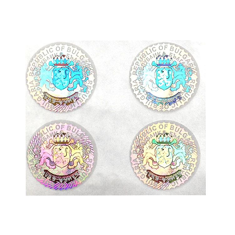 Лидер продаж, Заводские цветные наклейки с голограммой безопасности, наклейки с голограммой, самоклеящиеся этикетки, лист с защитой от бирок