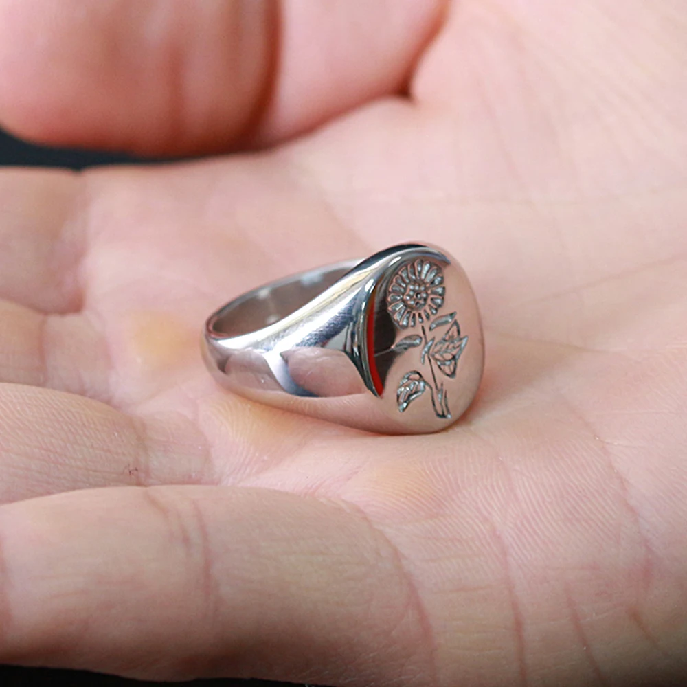 New Arrival Non Tarnish Jewelry Personalized Custom Sunflower