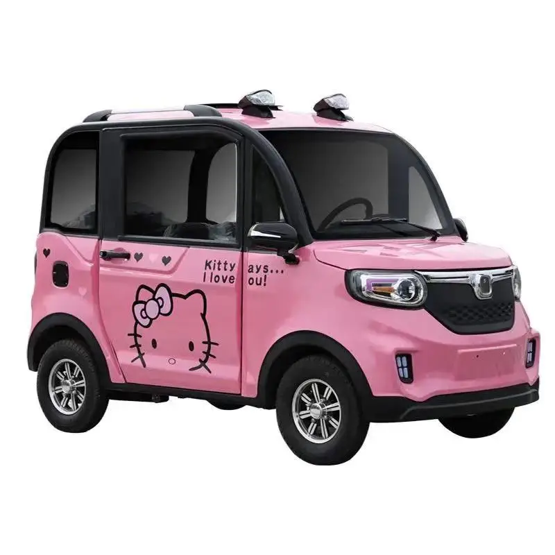 全封闭电动车接孩子锂电新能源电动四轮车电动车