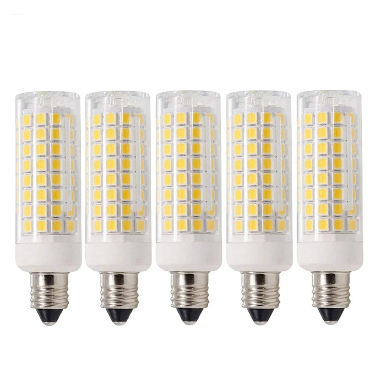 AC 110V Color : 220V, Size : Warm White Anstorematealliance LED Light Bulbs LED Light Bulbs 10 PCS BA15D 7W 152LED 3014 SMD 600-700 LM Warm White Dimmable Silicone LED Corn Bulbs