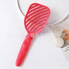 Red openwork comb