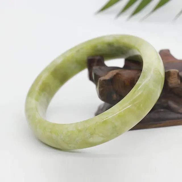 Wholesale natural gemstones Xiuyan Jade bracelet Dark green light green green jasper jade bracelet gift jade bracelet