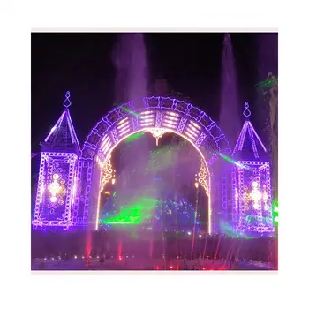 Happy Eid Mubarak Party Decorations 2d Led Crescent Moon Star Motif ...