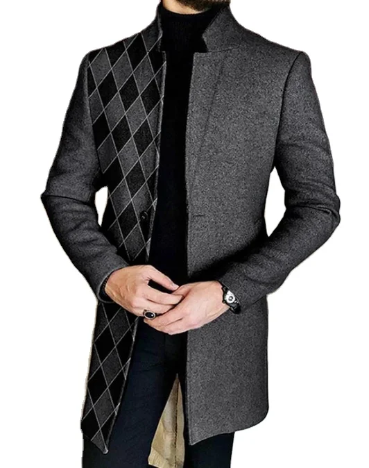 High Quality In Stock Western Elegant Slim Long Men Jackets And Coats 2024_voghion.com